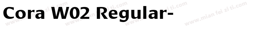Cora W02 Regular字体转换